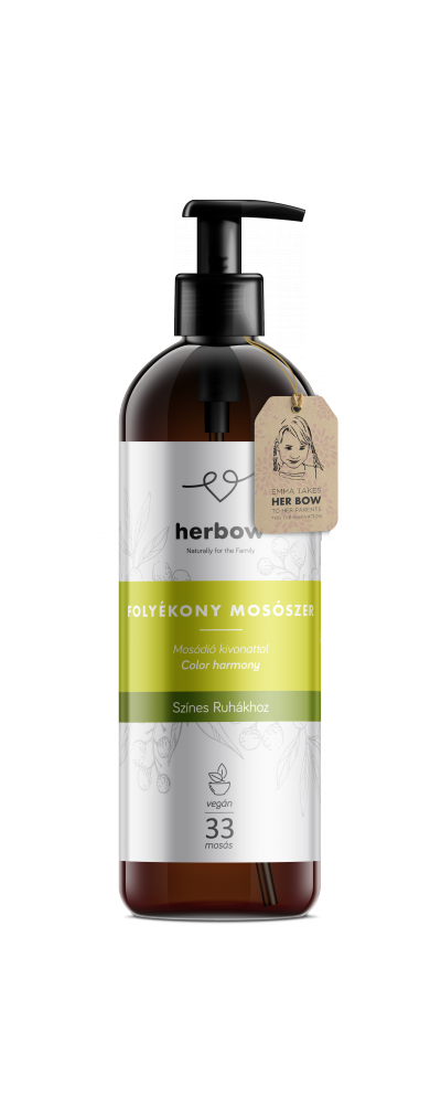 Detergent lichid pentru haine Color - Color Harmony - Herbow - 1000 ml