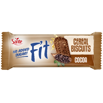 Biscuiti cu cereale FIT cu gust de cacao Sante 50g