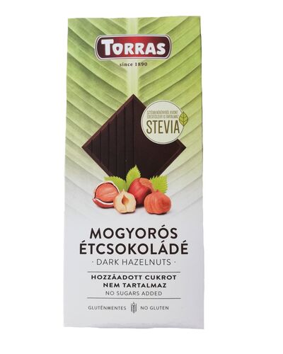 Ciocolata cu alune Torras Stevia 125g