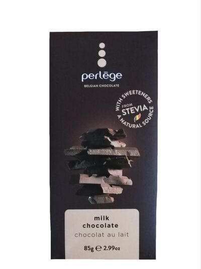 Ciocolata belgiana cu lapte Perlege - cu stevie - 85g